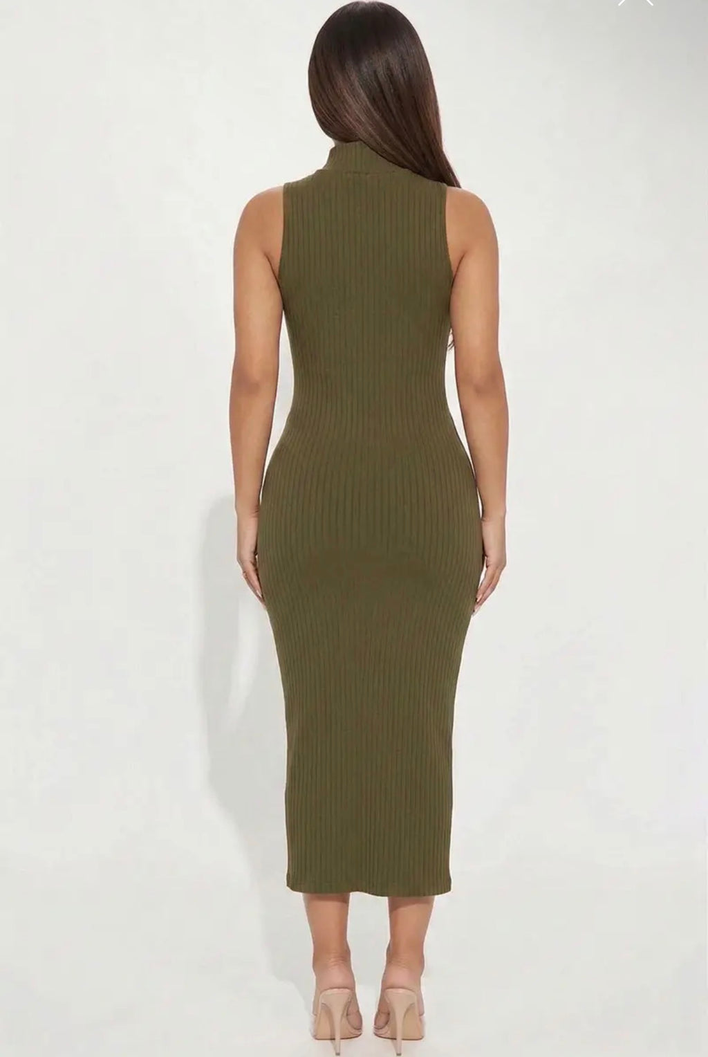 Signature Ribbed Midi Dress