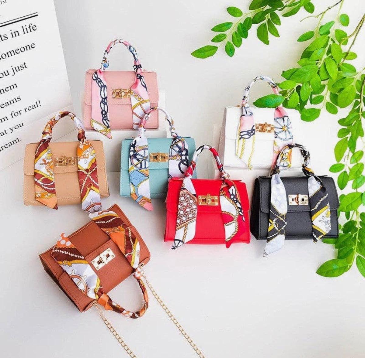 Women's Elegant Niche Fashion Silk Scarf Handbag