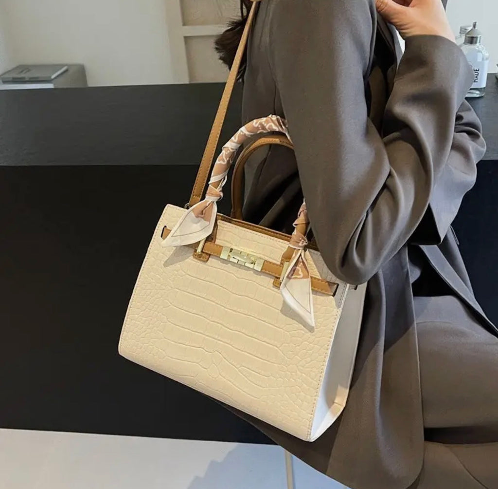 Vintage Grain Texture Shoulder Crossbody Bag