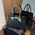 Vintage Grain Texture Shoulder Crossbody Bag